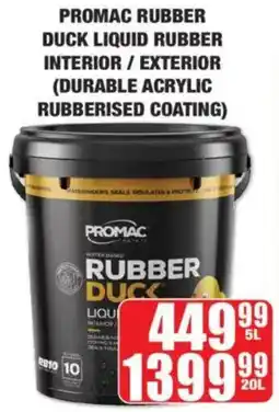 Boxer Build Promac rubber duck liquid rubber interior/ exterior offer