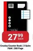 PNA Croxley Counter Book 3 Quire F&M 288 Page-Each offer