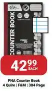 PNA PNA Counter Book 4 Quire F&M 384 Page-Each offer
