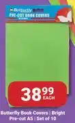 PNA Butterfly Book Covers Bright Pre Cut A5 Set Of 10-Each offer