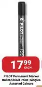 PNA Pilot Permanent Marker Bullet/Chisel Point/Singles Assorted Colours-Each offer
