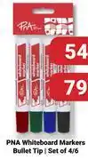 PNA PNA Whiteboard Markers Bullet Tip Set Of 4 offer