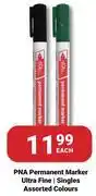 PNA PNA Permanent Marker Ultra Fine Singles Assorted Colours-Each offer