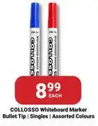 PNA Collosso Whiteboard Marker Bullet Tip Singles Assorted Colours-Each offer