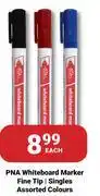PNA PNA White board Marker Fine Tip Singles Assorted Colours-Each offer