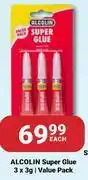 PNA Alcolin Super Glue Value Pack-3 x 3g offer
