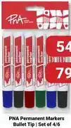 PNA PNA Permanent Markers Bullet Tip Set Of 4 offer