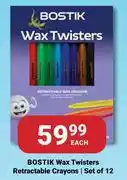 PNA Bostik Wax Twisters Retractable Crayons (Set Of 12)-Each offer