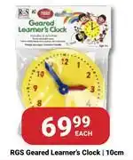 PNA RGS Geared Learner's Clock 10cm-Each offer