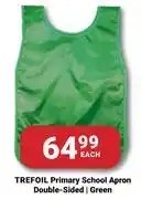 PNA Trefoil Primary School Apron Double Sided Green-Each offer