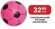 PNA Trefoil Educational Ball PVC Coated Assorted Colours-Each offer