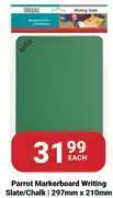PNA Parrot Markerboard Writing Slate/Chalk 297mm x 210mm-Each offer