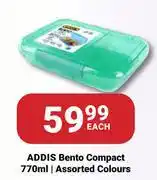 PNA Addis Bento Compact Assorted Colours-770ml Each offer