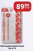 PNA PNA Graphite Sketch Pencil Set Of 12-Each offer