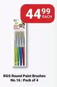 PNA RGS Round Paint Brushes No.16 Pack Of 4-Each offer
