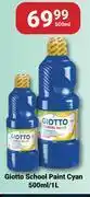 PNA Giotto School Paint (Cyan)-500ml offer