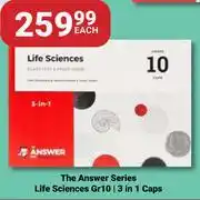 PNA The Answer Series Life Sciences (Gr 10) 3 In 1 Caps-Each offer