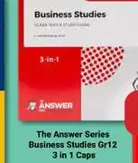 PNA The Answer Series Business Studies (Gr 12) 3 In 1 Caps-Each offer