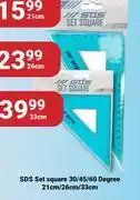 PNA SDS Set Square 30/45/60 Degree 21cm offer