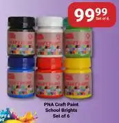 PNA PNA Craft Paint School Brights Set Of 6 offer