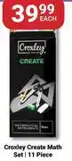 PNA Croxley Create Math Set (11 Piece)-Each offer