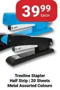 PNA Treeline Stapler Half Strip (20 Sheets) Metal In Assorted Colours offer