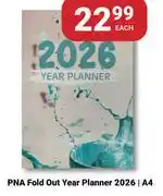 PNA PNA Fold Out Year Planner 2026 | A4-Each offer