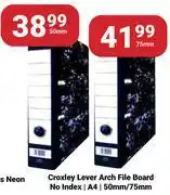 PNA Croxley Lever Arch File Board (No Index) A4 50mm offer