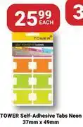 PNA Tower Self-Adhesive Tabs Neon 37mm x 49mm-Each offer