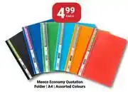 PNA Meeco Economy Quotation Folder A4 In Assorted Colours-Each offer