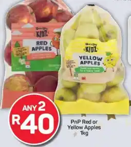 Pick n Pay PnP Red or Yellow Apples offer