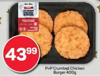 Pick n Pay PnP Crumbed Chicken Burger offer