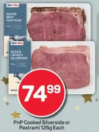 Pick n Pay PnP Cooked Silverside or Pastrami offer