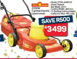 Pick n Pay Hypermarket WOLF Garden 2200W Cyclone Electric Lawnmower offer
