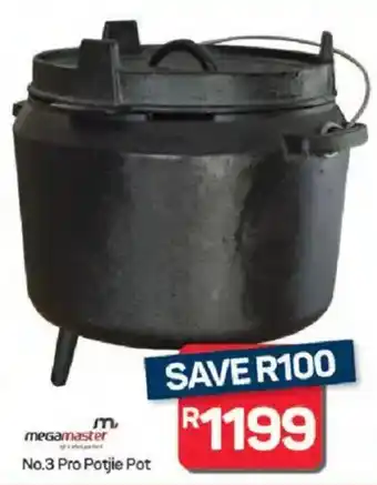 Pick n Pay Hypermarket Megamaster No.3 Pro Potjie Pot offer