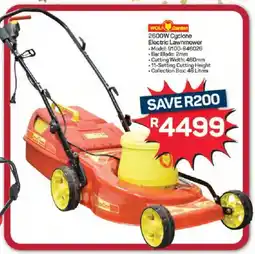 Pick n Pay Hypermarket WOLF Garden 2600W Cyclone Electric Lawnmower offer