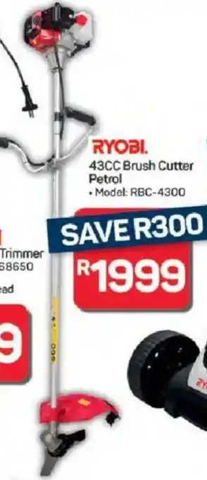 Pick n Pay Hypermarket RYOBI 43cc Brush Cutter Petrol offer
