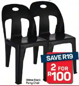 Pick n Pay Hypermarket Otima Black Party Chair offer