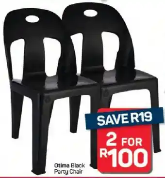 Pick n Pay Hypermarket Otima Black Party Chair offer