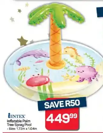 Pick n Pay Hypermarket Intex Inflatable Palm Tree Spray Pool offer