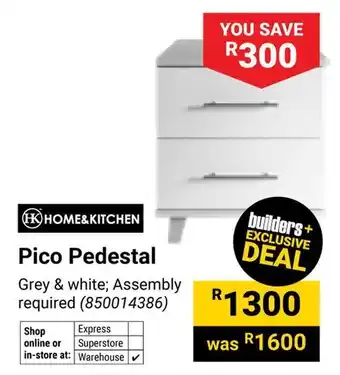 Builders Warehouse Home & Kitchen Pico Pedestal offer