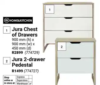 Builders Warehouse Home & Kitchen Jura 2-drawer Pedestal offer