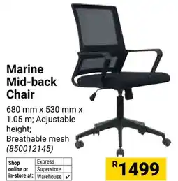Builders Warehouse Marine Mid-back Chair offer