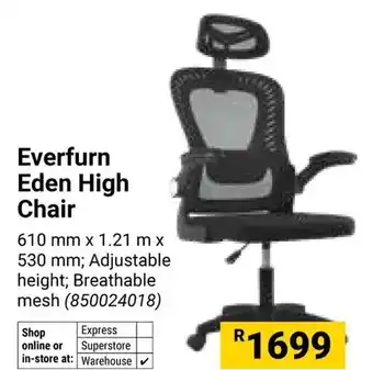 Builders Warehouse Everfurn Eden High Chair offer