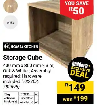 Builders Warehouse Home & Kitchen Storage Cube offer