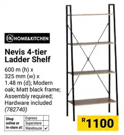 Builders Warehouse Home & Kitchen Nevis 4-tier Ladder Shelf offer