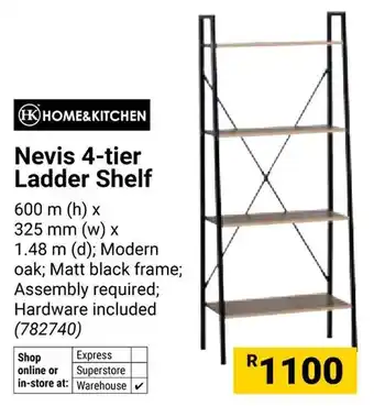 Builders Warehouse Home & Kitchen Nevis 4-tier Ladder Shelf offer