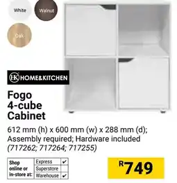 Builders Warehouse Home & Kitchen Fogo 4-cube Cabinet offer