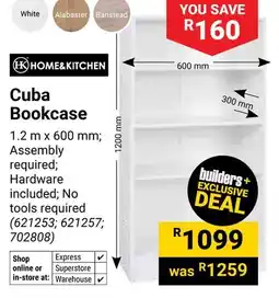 Builders Warehouse Home & Kitchen Cuba Bookcase offer