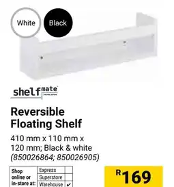 Builders Warehouse Shelfmate Reversible Floating Shelf offer